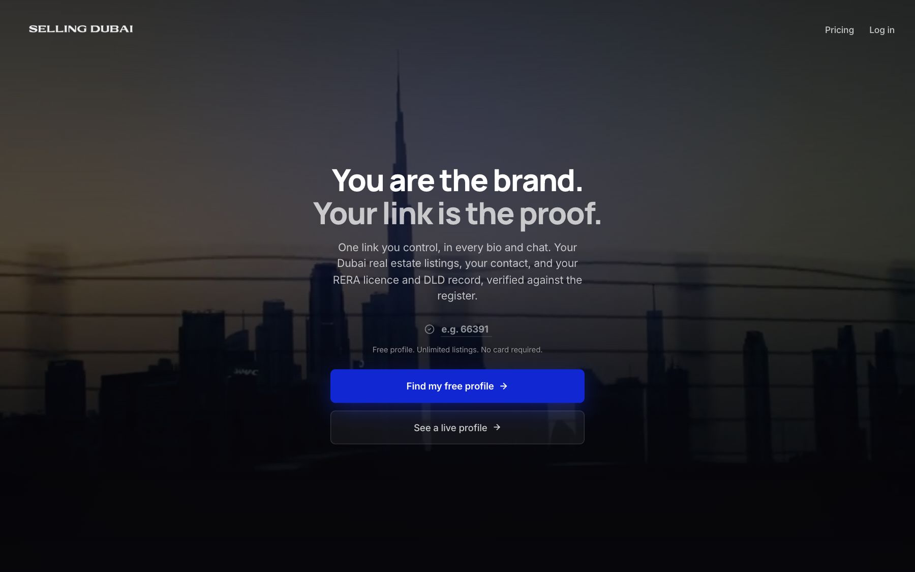 Selling Dubai: You are the brand. Your link is the proof.